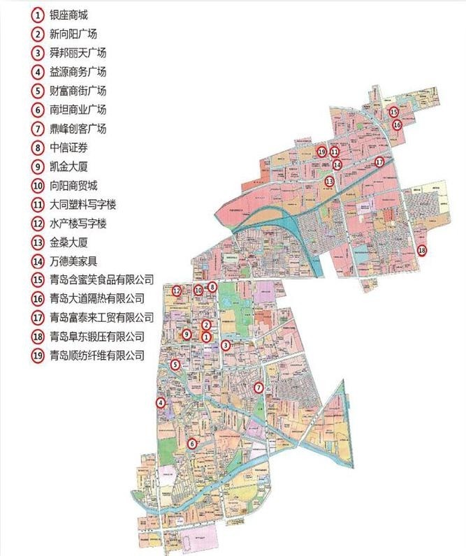 胶州阜安街道辖区图图片