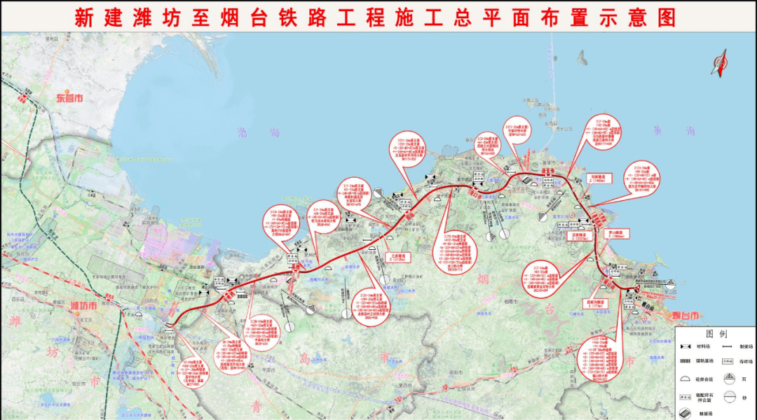 潍坊的铁路线图图片