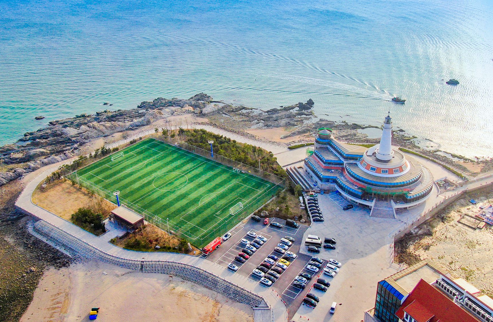 青岛白沙湾足球公园图片