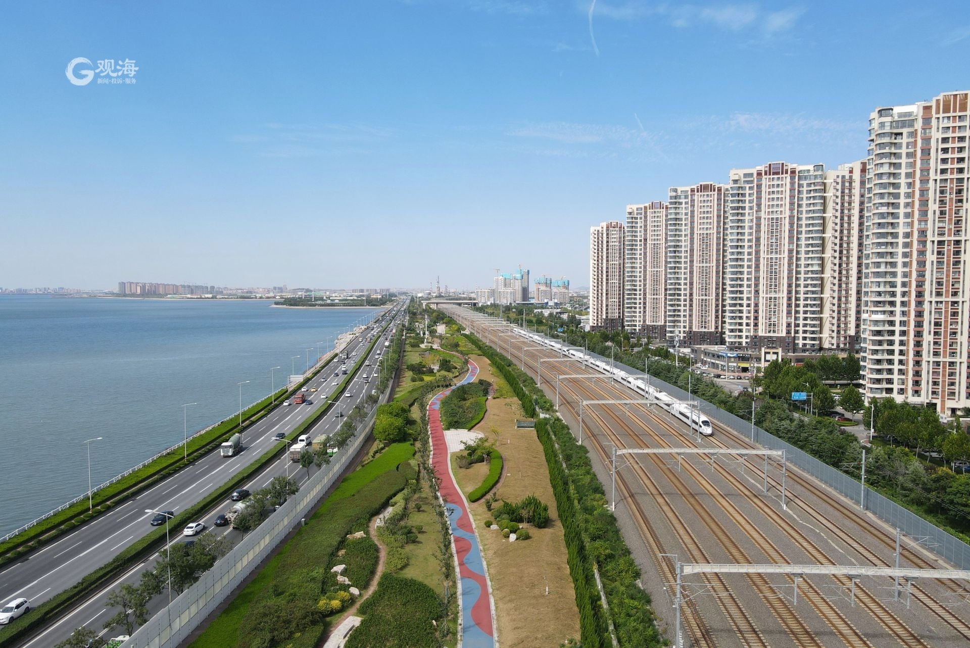 天空之路!胶州湾大桥美出圈啦-青报网-青岛日报官网