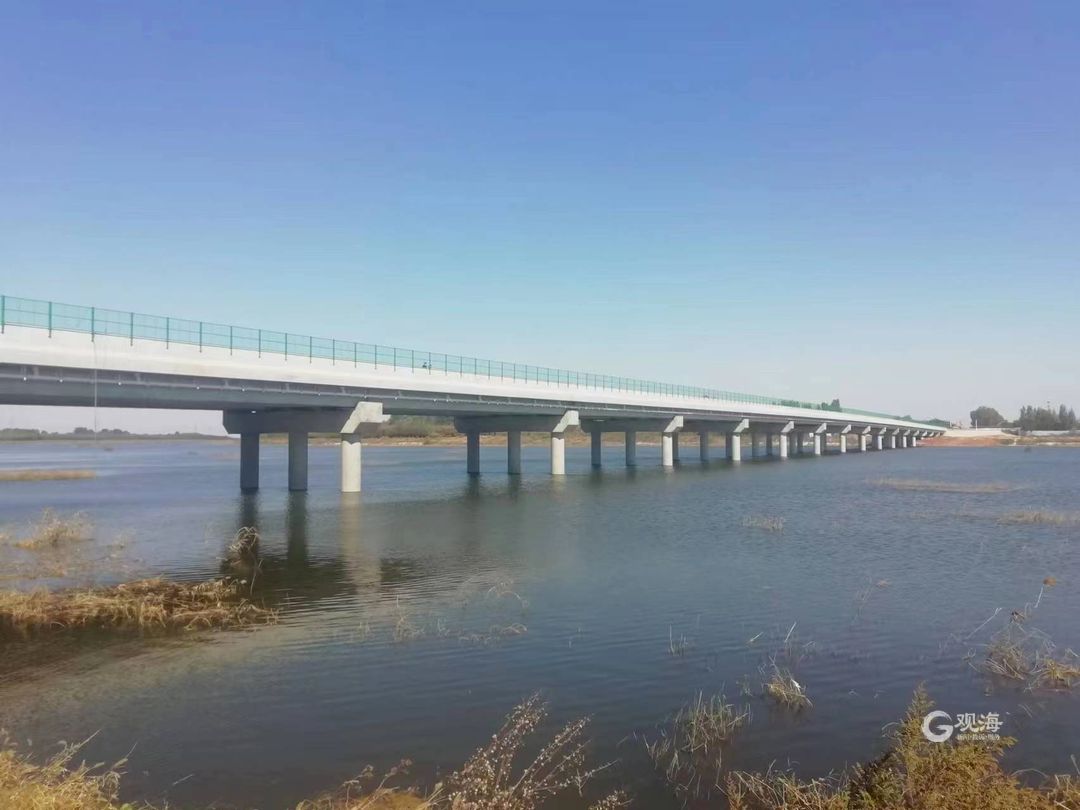 安全出行致富增收青岛即兰路大沽河桥在即墨平度之间架起连心桥