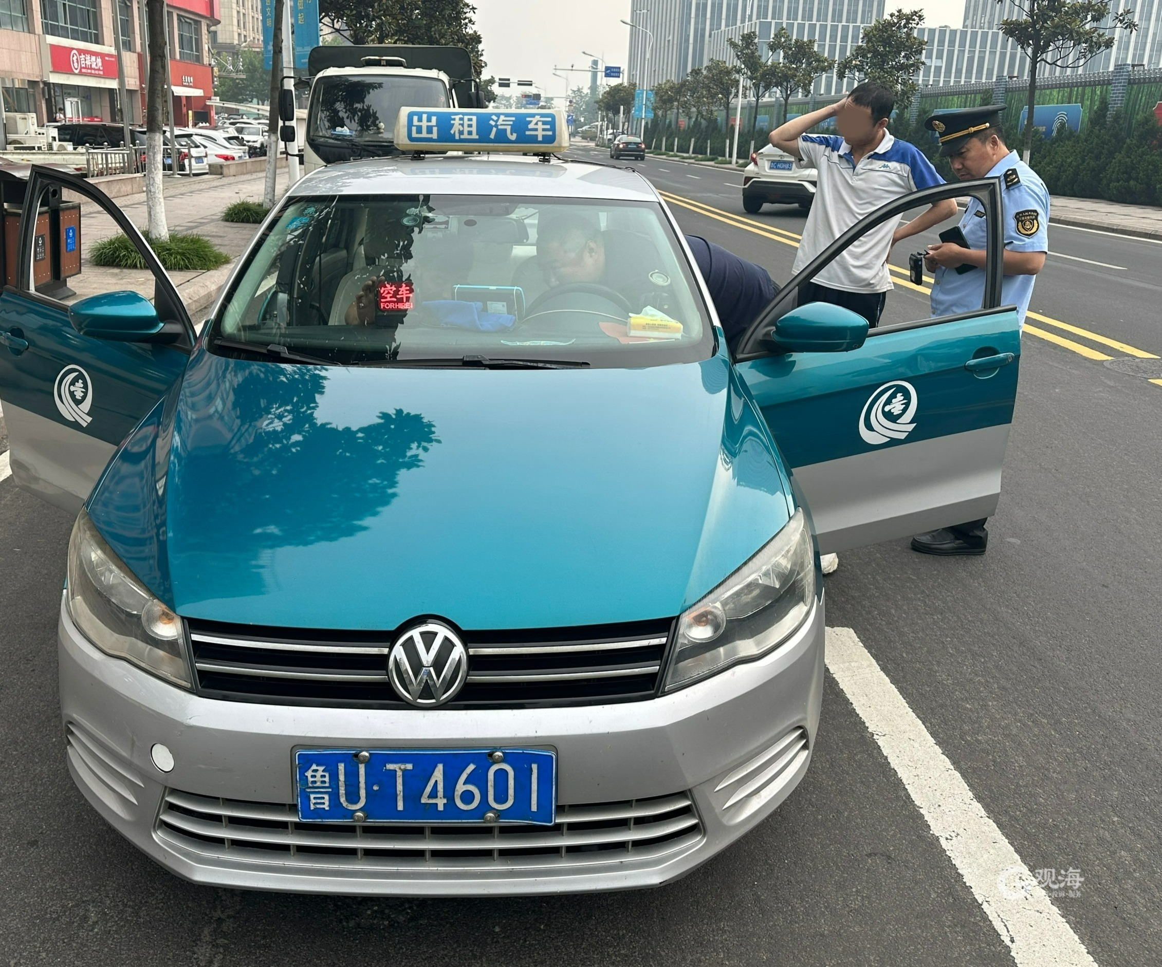 青岛严查出租车计价器作弊装置"跑得快",这四部车被曝光