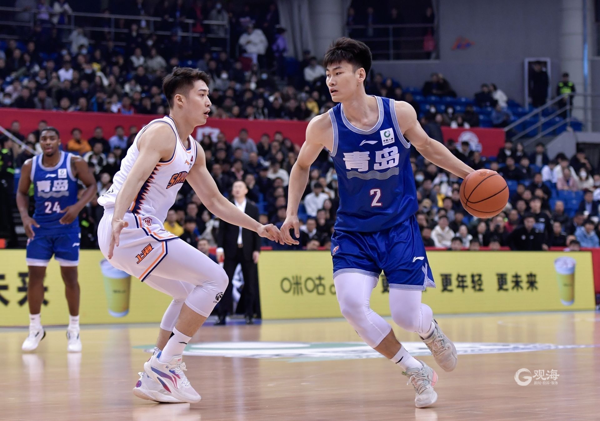 青岛国信男篮双杀大鲨鱼攀升至积分榜第六名