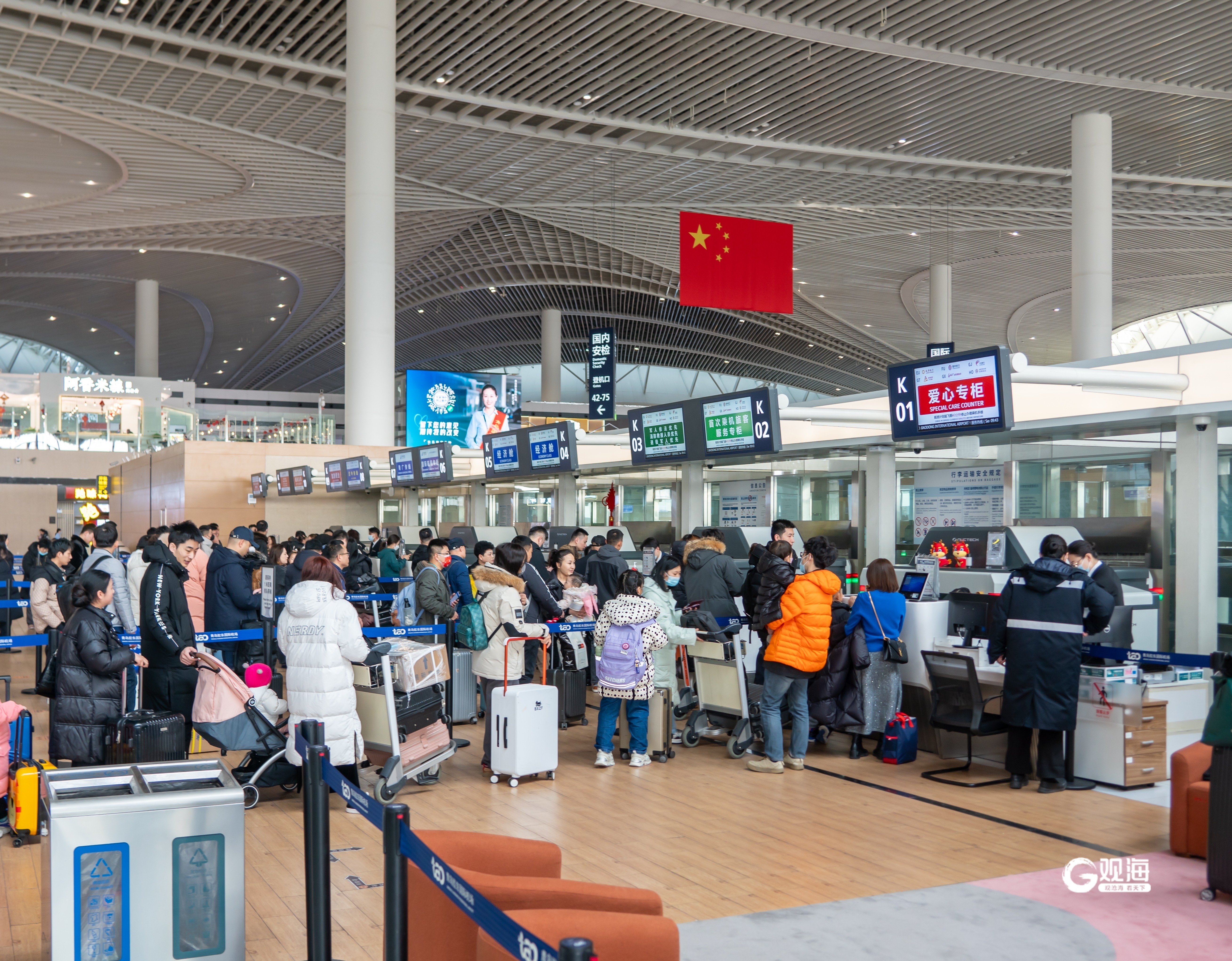 85万人次青岛胶东国际机场旅客量创历年春运新高