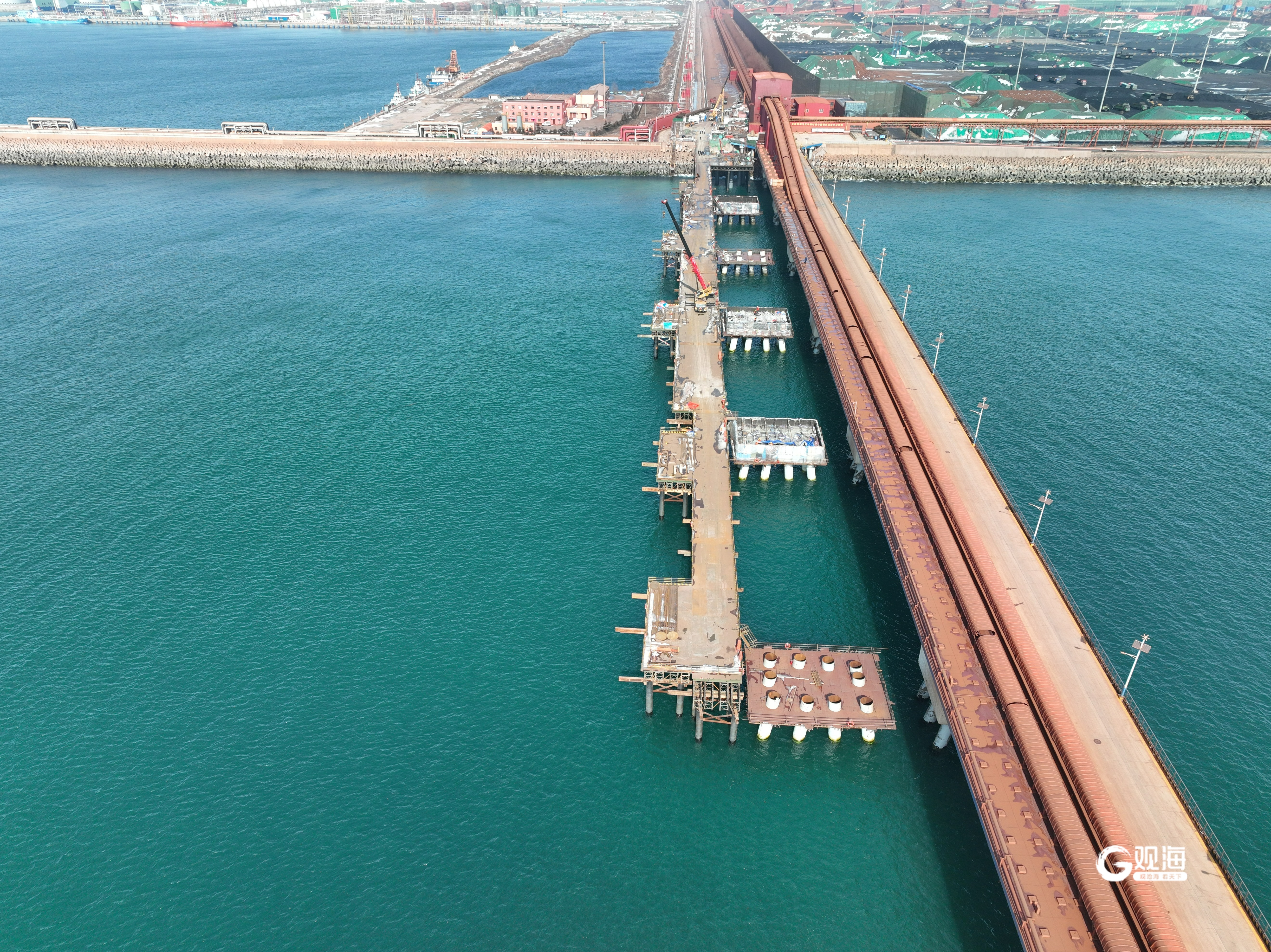 冲刺首季开门红青岛董家口港加速再造40万吨矿石码头