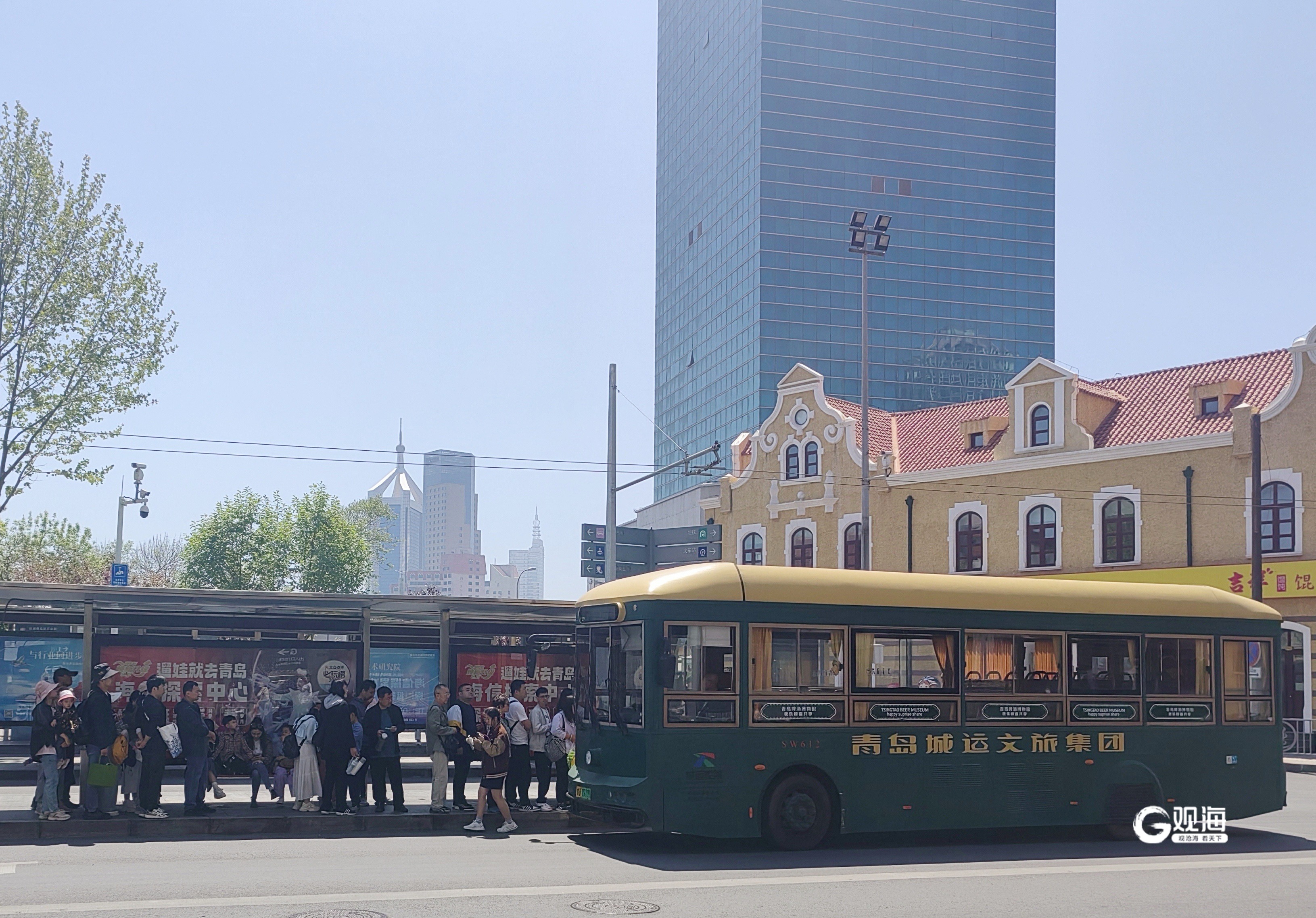 五四广场,奥帆中心……明起,青岛复古铛铛车开通沿海新线路