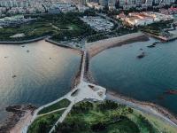 青岛最小清新的公园！航拍网红“小垦丁”