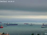 大船落日，“观海001”看到这样的胶州湾