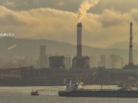 大船落日，“观海001”看到这样的胶州湾