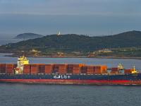 大船落日，“观海001”看到这样的胶州湾