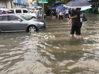 实拍：暴雨红色预警后的青岛