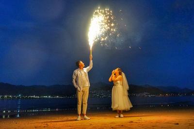 夕阳西下，陪你看青岛最美的晚霞和夜景