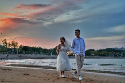 夕阳西下，陪你看青岛最美的晚霞和夜景