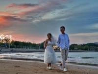 夕阳西下，陪你看青岛最美的晚霞和夜景