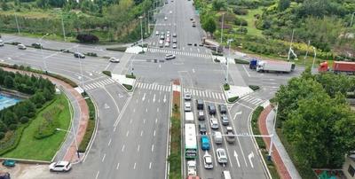 路畅景美画中穿行，胶州市海尔大道华丽“转身”