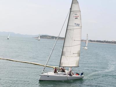 赏美景，玩帆船，青岛奥帆中心游客如织