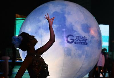 观沧海，赏明月，这个超级月亮您看到了吗