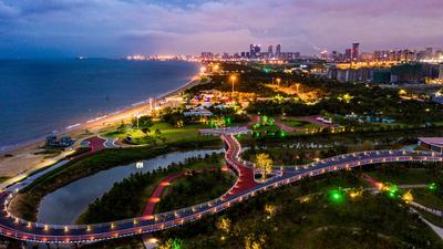 航拍日照阳光海岸绿道之美——潮起胶东线上展（5）