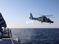 亚丁湾上有大动作 上演惊魂海空立体搜救演练