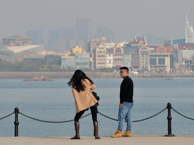 冬日的小麦岛公园，依然是拍美照的打卡地