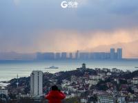 太惊艳！太平山电视塔上观前海云霞