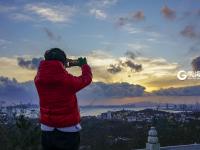 太惊艳！太平山电视塔上观前海云霞