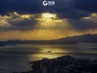 太惊艳！太平山电视塔上观前海云霞