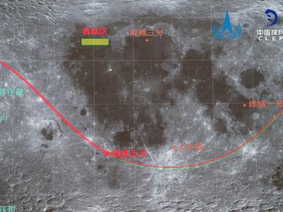 嫦娥五号轨道器和返回器组合体实施第一次月地转移入射
