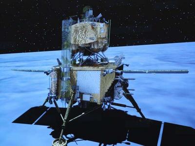 探月工程嫦娥五号着陆器和上升器组合体完成月球钻取采样及封装