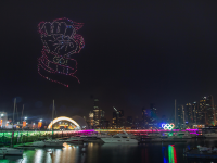 500架无人机升空迎新年