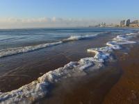 不光结冰，大海都被逼得冒烟了