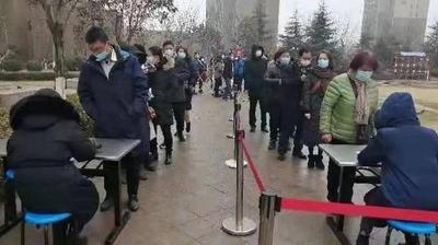 李沧区浮山路街道各社区，开展核酸检测演练
