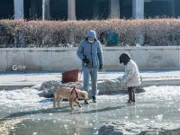 天然溜冰场！大朋友小朋友玩的不亦乐乎