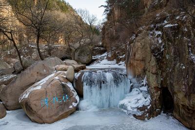 极寒天气下，北九水开启冰封模式