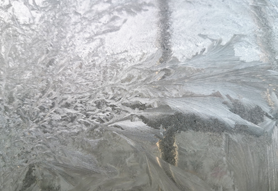 天冷不愿出门？趴窗前看冰花吧