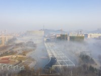 如梦似幻！青岛海滨再现平流雾美景