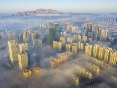 航拍平流雾美景 如梦似幻宛如仙境