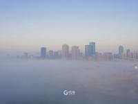 航拍平流雾美景 如梦似幻宛如仙境