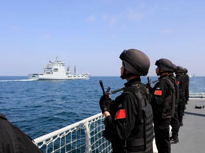 威武！中国海军舰艇编队完成多国海军联演海上阶段演习