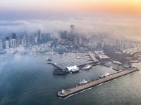 青岛现平流雾奇观，云蒸霞蔚宛如仙境！