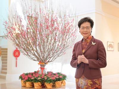 林郑月娥发表农历新年贺辞：团结一致香港可“牛气再现”