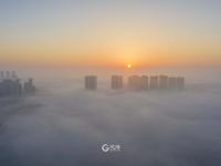 航拍平流雾美景 如梦似幻宛如仙境