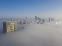 航拍平流雾美景 如梦似幻宛如仙境