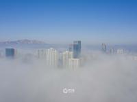 航拍平流雾美景 如梦似幻宛如仙境