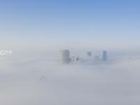 航拍平流雾美景 如梦似幻宛如仙境