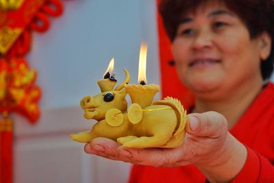 登上央视！即墨百年豆面灯祈盼人寿年丰