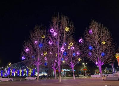 “张灯结彩”迎春节！胶州市对8处绿地15条道路节庆亮化
