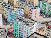 五彩涂鸦画上墙，青岛老楼春日换“新衣”