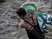 一捞一麻袋!青岛风河入海口现鲻鱼群 渔民乐了(多图)  