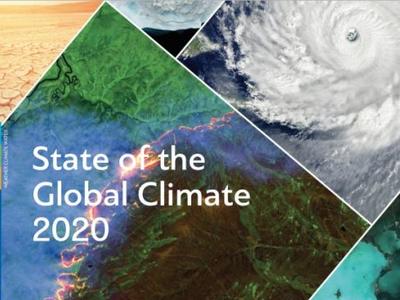 世界气象组织：2020年是有记录以来三个最暖年份之一